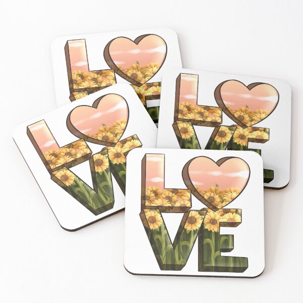 Item preview, Sunflower Love , Love Sign, LOVE illustration ,Love Sticker, Heart, Cute, Kawaii , Floral, Sublimation designed and sold by RosieArtGallery.