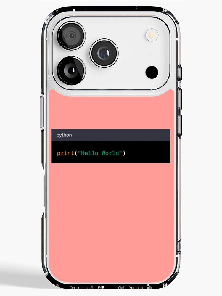 Thumbnail 1 of 5, iPhone Case, Hello World Python designed and sold by AureStyle.
