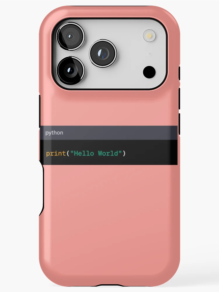 Thumbnail 1 of 4, iPhone Case, Hello World Python designed and sold by AureStyle.