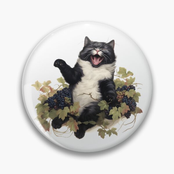 Item preview, Berrylicious Retro Whiskers: Kitschy Cats and Sweet Berries  designed and sold by KittyStampedeCo.