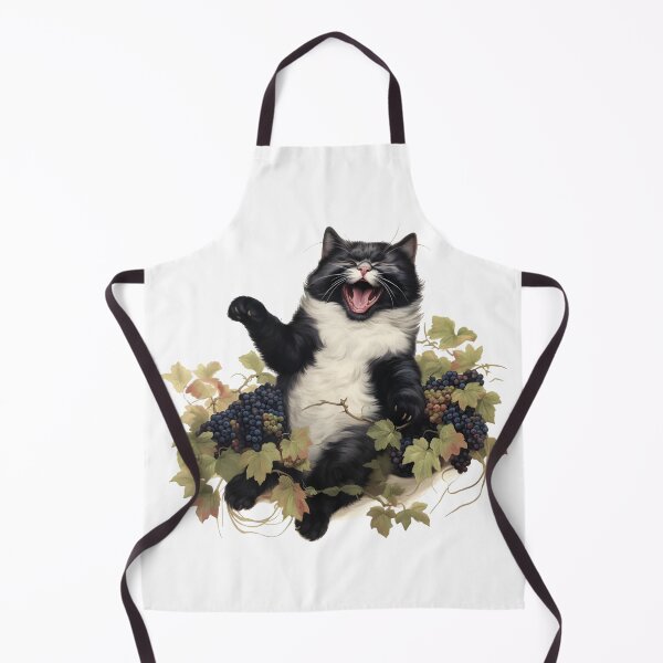 Item preview, Berrylicious Retro Whiskers: Kitschy Cats and Sweet Berries designed and sold by KittyStampedeCo.
