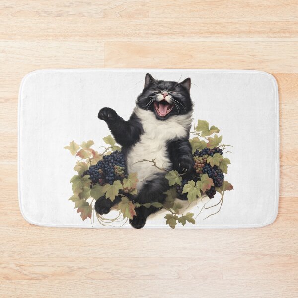 Item preview, Berrylicious Retro Whiskers: Kitschy Cats and Sweet Berries  designed and sold by KittyStampedeCo.