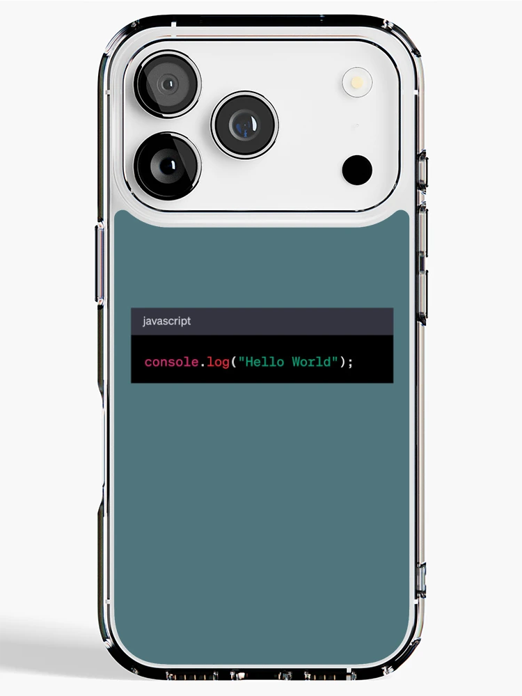 Thumbnail 1 of 5, iPhone Case, Hello JavaScript World designed and sold by AureStyle.