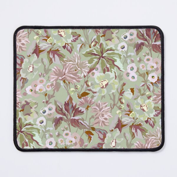 Item preview, Vintage Floral Graden - Pastel Pink & Green designed and sold by Sarah Thorpe Designs .