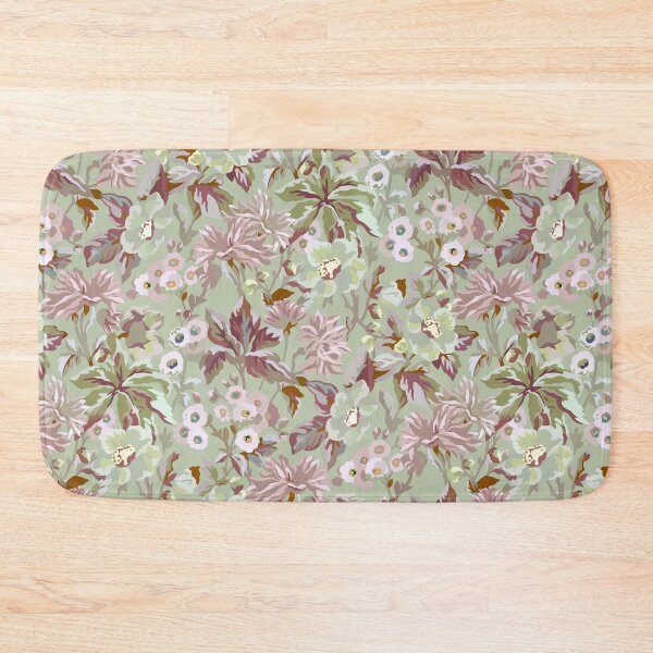 Item preview, Vintage Floral Graden - Pastel Pink & Green designed and sold by Sarah Thorpe Designs .