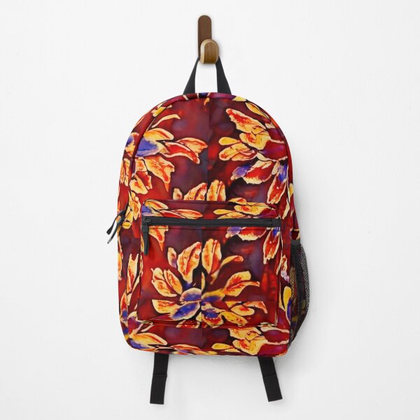 Item preview, Blue Orange Brown Flower Batik Style designed and sold by myrbpix.