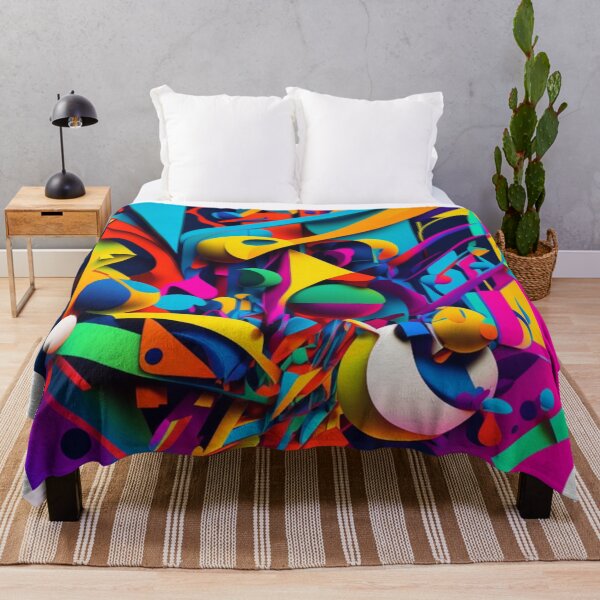 Item preview, Vibrant Colours and Shapes Print designed and sold by SkipTon121.