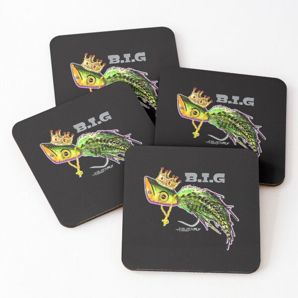 Item preview, Fishing Big Poppa Artist Bass Fly Fishing Shirts Gifts by Black Fly Fisher designed and sold by JuhiSinha.