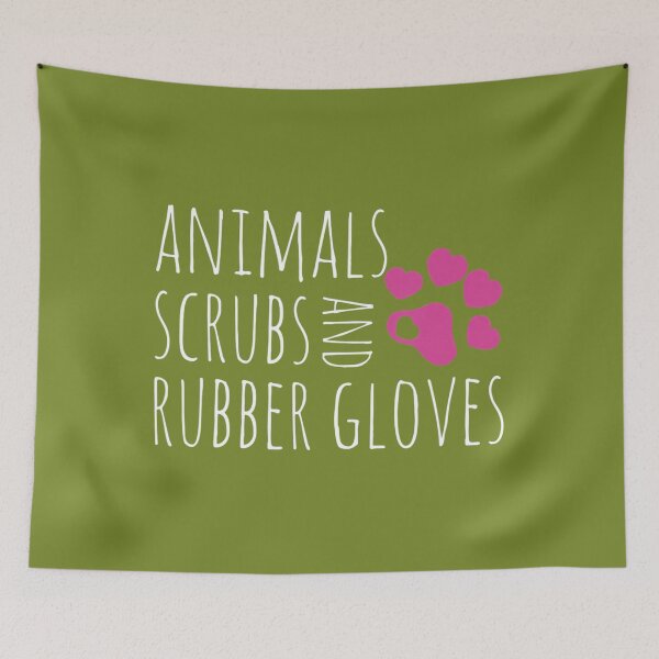 Item preview, Animals Scrubs And Rubber Gloves Funny Veterinarian 		 designed and sold by gspycsgbiwt4.