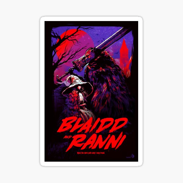 Blaidd and Ranni Elden Ring Video Game Art Poster – Crowsmack