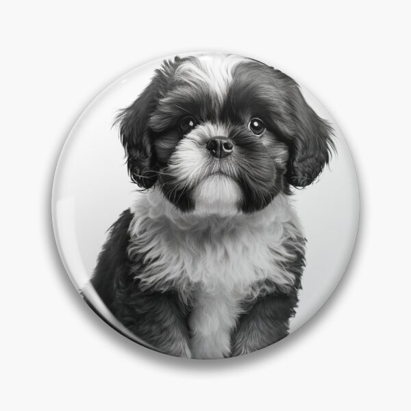 Item preview, Black and white Shitzu Dog designed and sold by GEEKEASY.