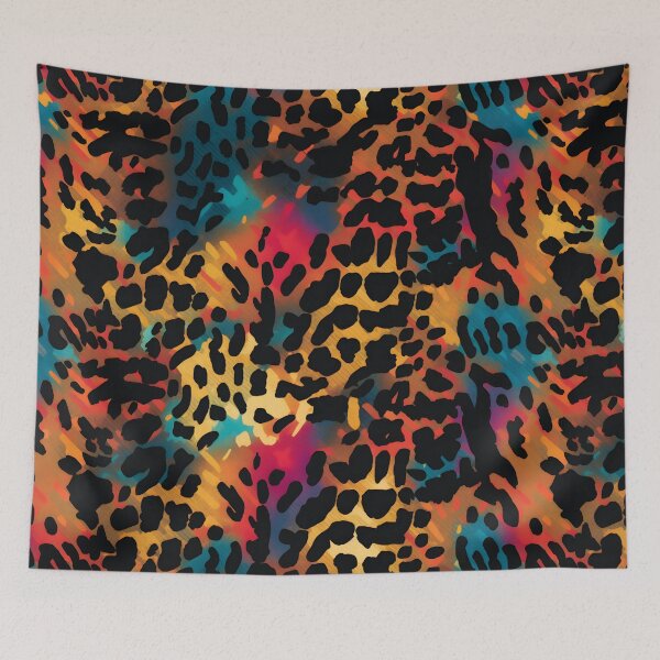 Item preview, Tie-Die Leopard Print- Colorful leopard print pattern designed and sold by JD72shirtshop.