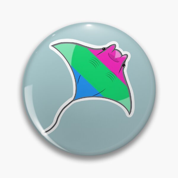 Item preview, Pride Mantaray Polyromantic Flag designed and sold by perpetuallyConf.