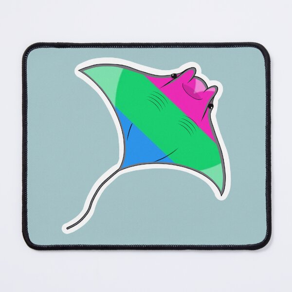 Item preview, Pride Mantaray Polyromantic Flag designed and sold by perpetuallyConf.
