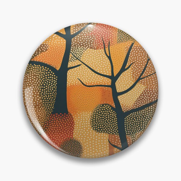 Item preview, Fall Pointillist Garden designed and sold by Monochrome-Dog.