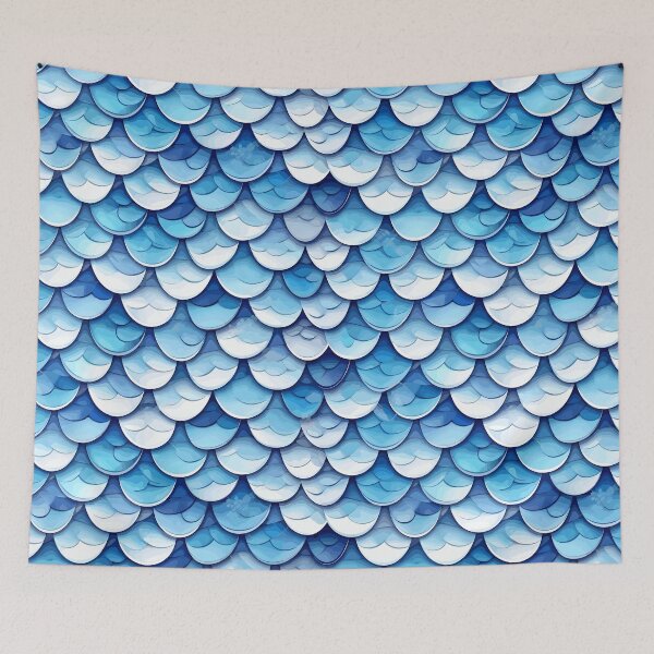 Item preview, Blue Dragon Scales Pattern designed and sold by palaco210.