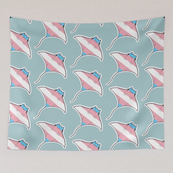 Item preview, Pride Mantaray Transgender Flag designed and sold by perpetuallyConf.