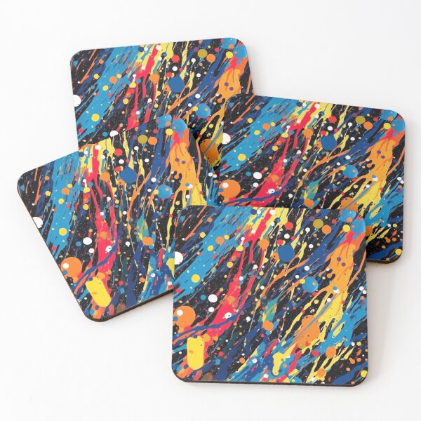 Item preview, "Luminous Chaos: Dive into Jackson Pollock's Style and Create a Storm of Vibrant Colors." designed and sold by SBD-Shop.