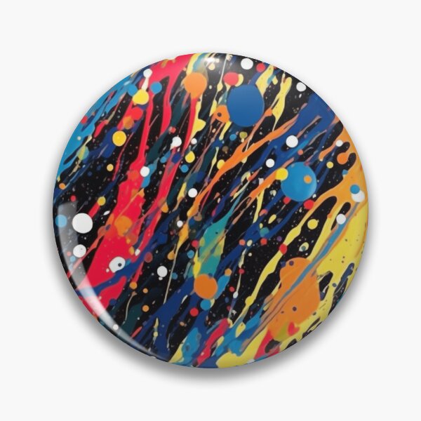 Item preview, "Luminous Chaos: Dive into Jackson Pollock's Style and Create a Storm of Vibrant Colors." designed and sold by SBD-Shop.