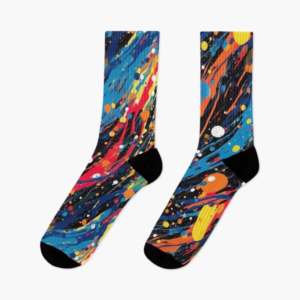 Item preview, "Luminous Chaos: Dive into Jackson Pollock's Style and Create a Storm of Vibrant Colors." designed and sold by SBD-Shop.