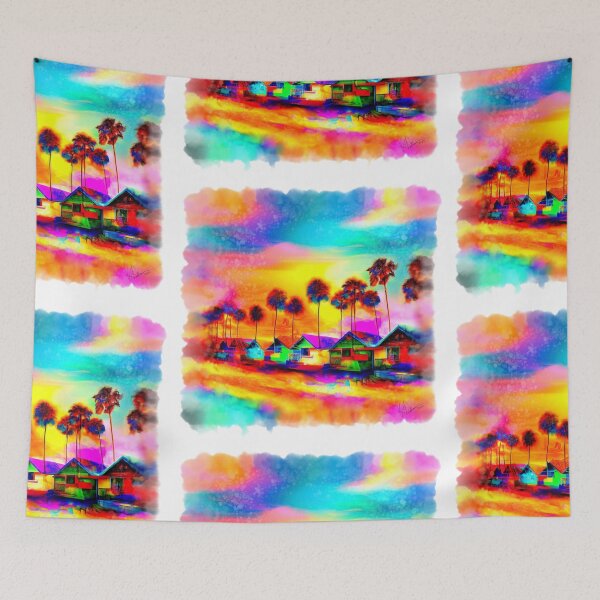Item preview, Beach Bungalow Dreamscape designed and sold by Vicki Pelham.
