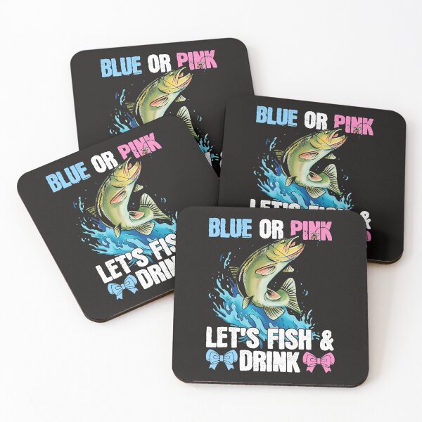 Item preview, Fishing Blue or Pink Lets fish drink Design for Fishing lovers Fisher designed and sold by AlkaLalla.