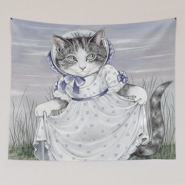 Item preview, cat dress white cute designed and sold by ivannaLawson.