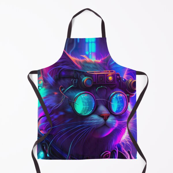 Item preview, Cute Cyberpunk Cat designed and sold by RobertoGreen.