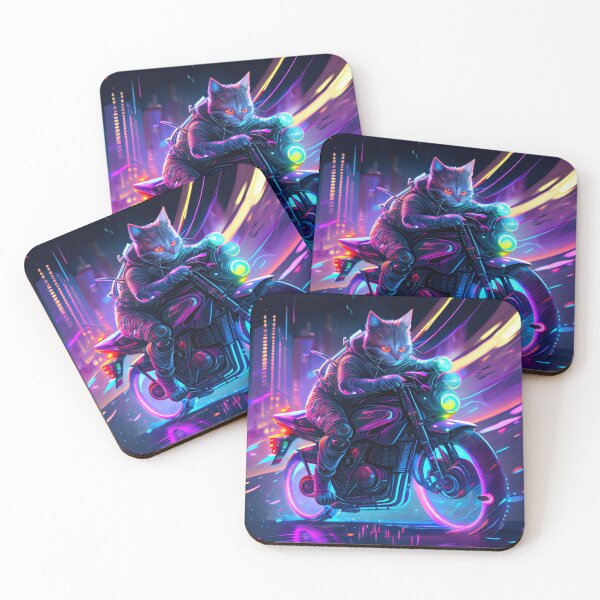 Item preview, Cyberpunk Biker Cat designed and sold by RobertoGreen.