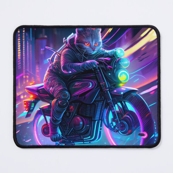 Item preview, Cyberpunk Biker Cat designed and sold by RobertoGreen.