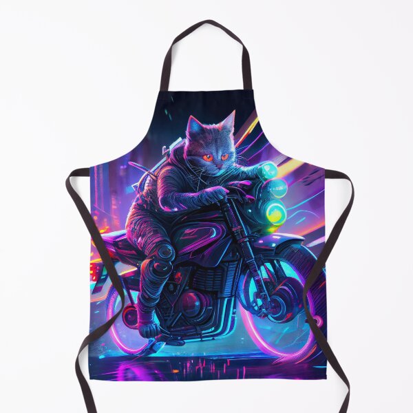 Item preview, Cyberpunk Biker Cat designed and sold by RobertoGreen.