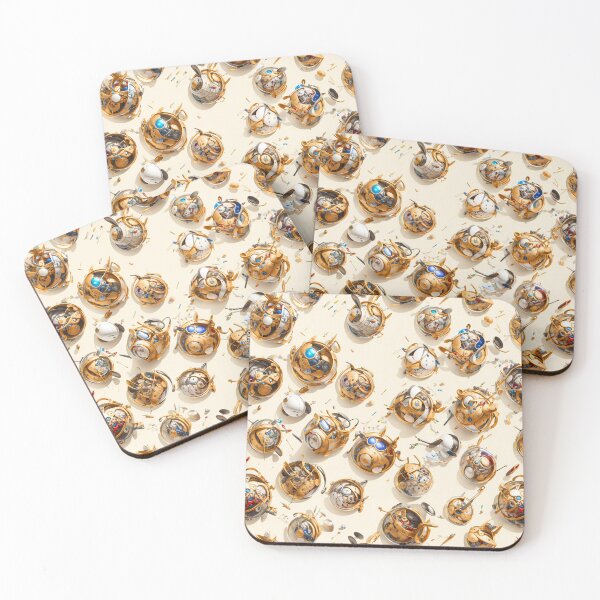 Item preview, Cartoon machine components seamless pattern design designed and sold by YPSimon.