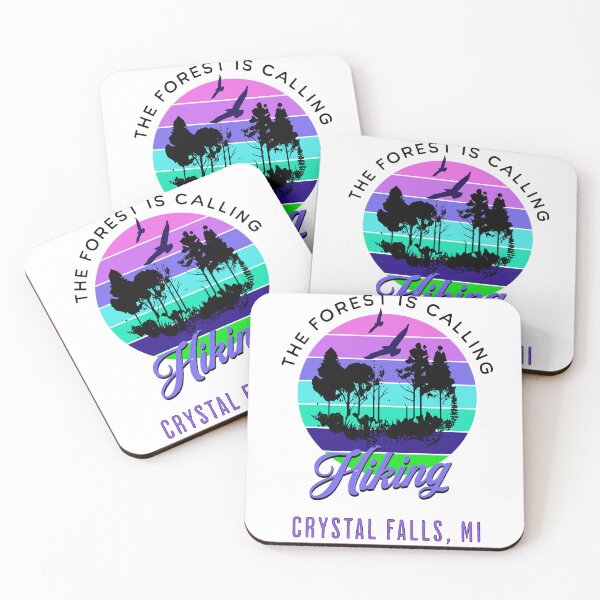 Item preview, Hiking Crystal Falls, Michigan designed and sold by ajsloan.
