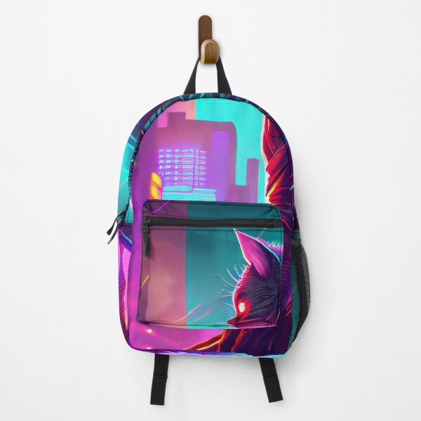 Item preview, Cyberpunk Cat on Top Of Building designed and sold by RobertoGreen.