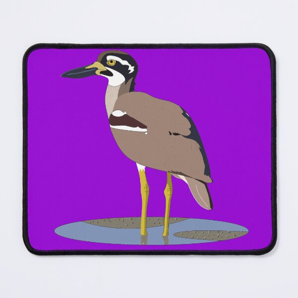Item preview, Beach Stone-curlew on purple designed and sold by CairnsBirders.
