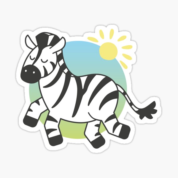 Cute Zebra Sticker