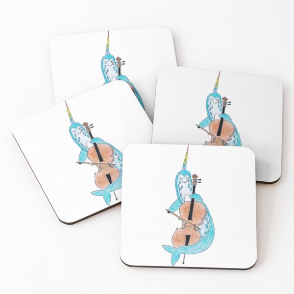 Item preview, Narwhal playing the cello designed and sold by Art-sArtsyArt.