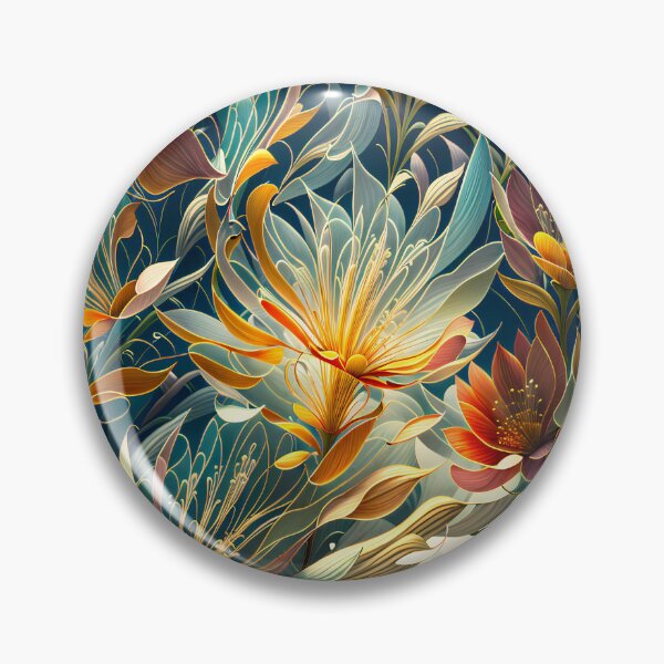 Item preview, Abstract ethnic seamless floral pattern designed and sold by YPSimon.