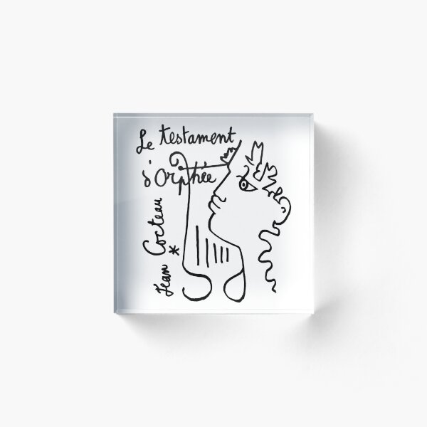 Cocteau - Le testament d'Orphée Bloc acrylique