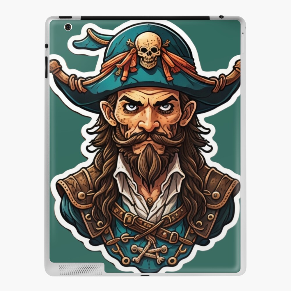 Pirate Art Sticker for Sale by NLDStudios