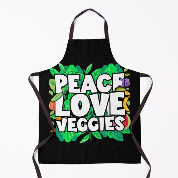 Artikelvorschau, Peace Love Veggies für Veganer entworfen und verkauft von ArtMeetsPizza.