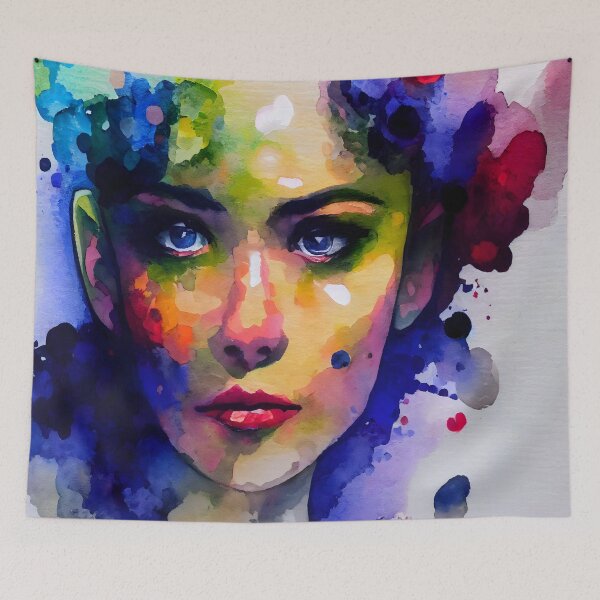 Aperçu de l'œuvre portrait à l'aquarelle créée et vendue par avisionarts23.