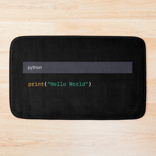 Item preview, Hello World in Python designed and sold by AureStyle.