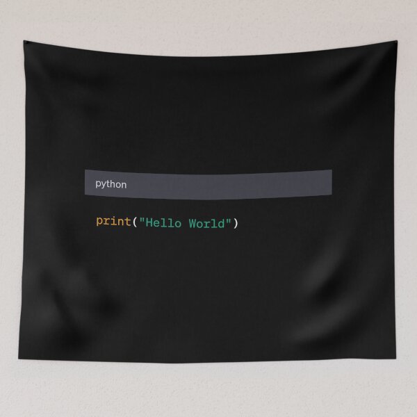 Item preview, Hello World in Python designed and sold by AureStyle.