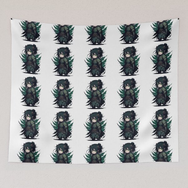 Item preview, green samurai girl designed and sold by BaliamShop.
