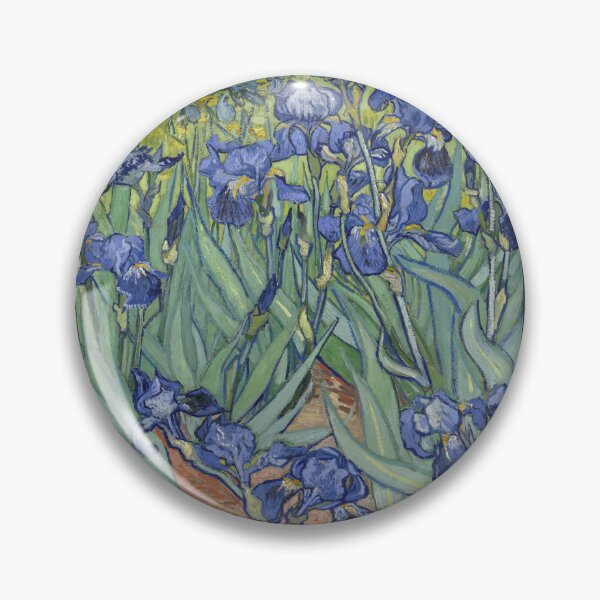 Item preview, Vincent Van Gogh Painting Irises Stamp designed and sold by EverAfterStudio.