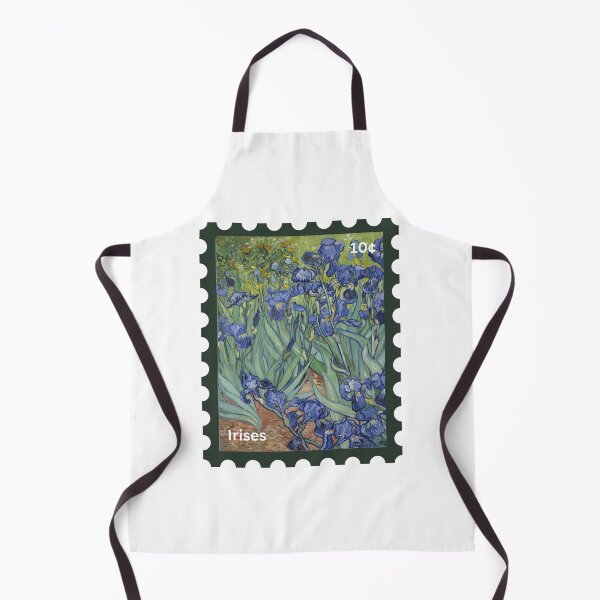 Item preview, Vincent Van Gogh Painting Irises Stamp designed and sold by EverAfterStudio.