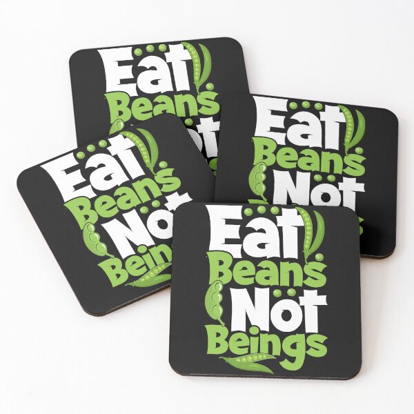 Item preview, Eat Beans Not Beings Vegan Vegetarian designed and sold by ArtMeetsPizza.