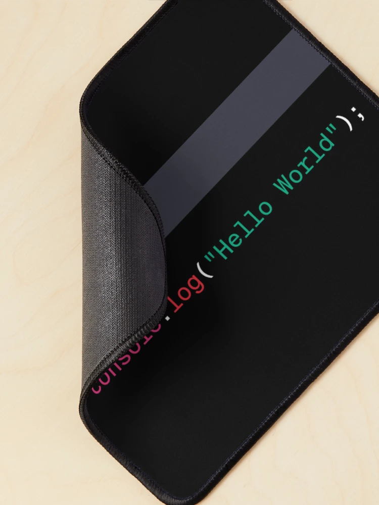 Thumbnail 2 of 5, Mouse Pad, Hello World in JavaScript designed and sold by AureStyle.