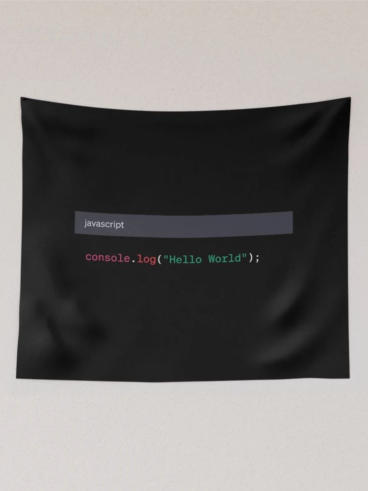 Thumbnail 2 of 3, Tapestry, Hello World in JavaScript designed and sold by AureStyle.